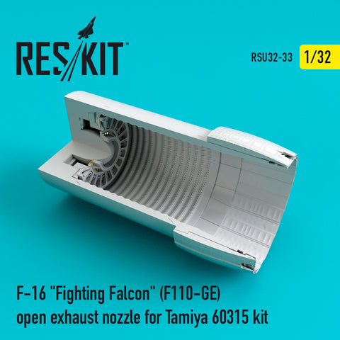 F-16 "Fighting Falcon" (F110-GE) open exhaust nozzle for Tamiya kit (1/32)