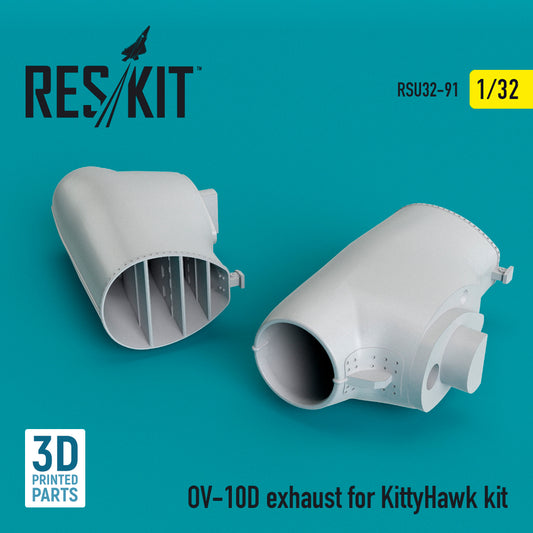 OV-10D "Bronco" exhaust (3D Printing) (1/32)