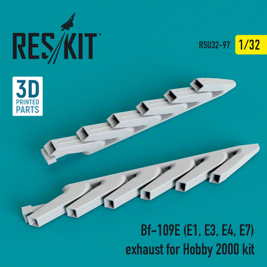 Bf-109E (E1, E3, E4, E7) exhaust kit (1/32)