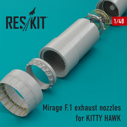 Mirage F.1 exhaust nozzles for Kitty Hawk