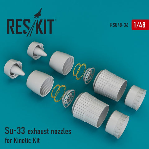Su-33 exhaust nozzles for Kinetic Kit