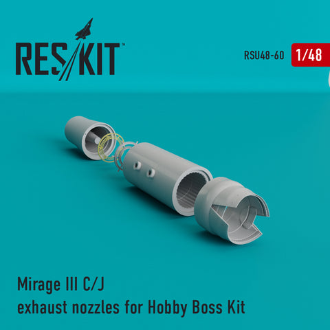 Mirage III C/J exhaust nozzles (for Hobby Boss)