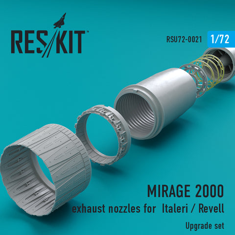 MIRAGE 2000 exhaust nozzles (for Italeri / Revell)