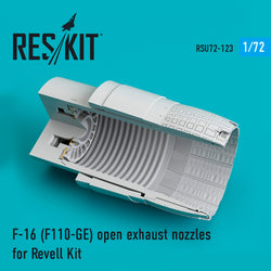 F-16 "Fighting Falcon" (F110-GE) open exhaust nozzles for Revell kit (1/72)