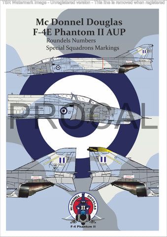 F-4E AUP Roundels and Numbers