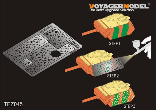 1/35 WWII German AFV Disc pattern camouflage masking stencil 1