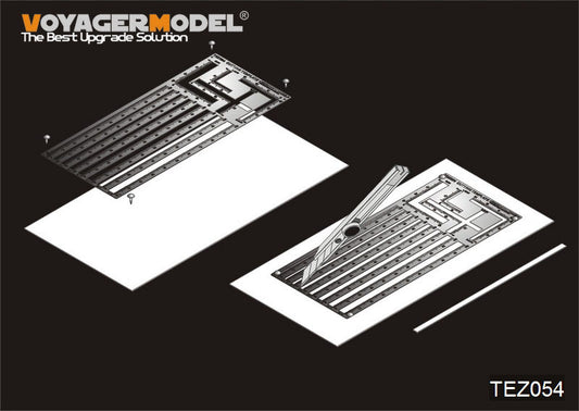 Plastic stripes cutting template
