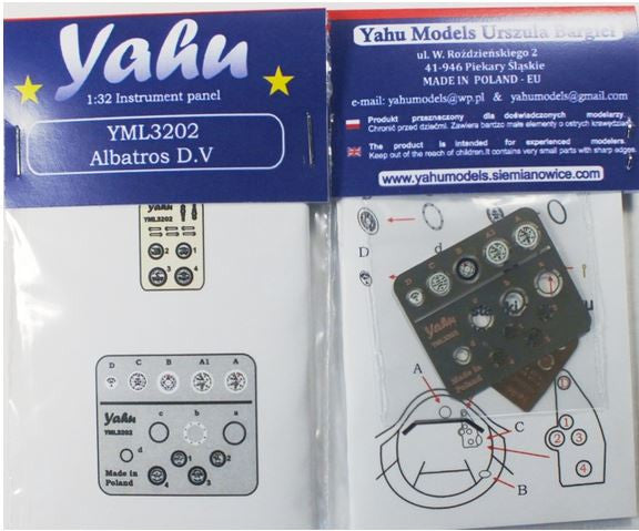 Albatros D.V Instrument Panel Set
