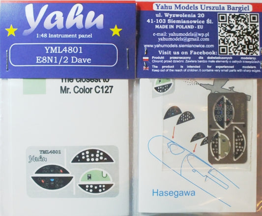 Nakajima E8N1/2 Dave Instrument Panel Set