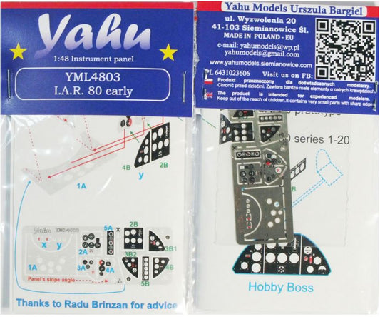 I.A.R. 80 early Instrument Panel Set