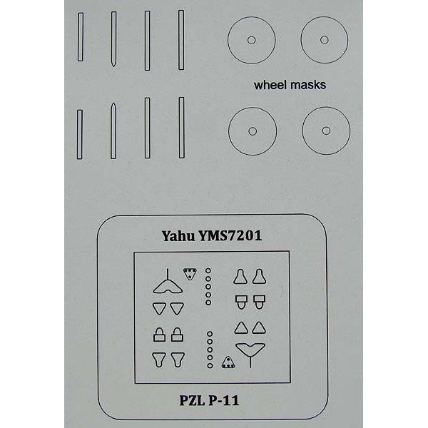 PZL P.11c Set Instruments - Masks - Seat-Belts