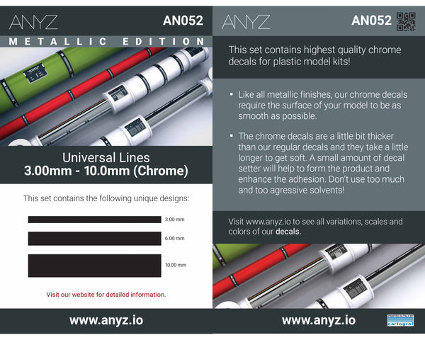 Universal Lines 3,00mm - 10,0mm (Chrome)