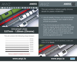 Universal Lines 0.07mm - 1.50mm (Chrome)