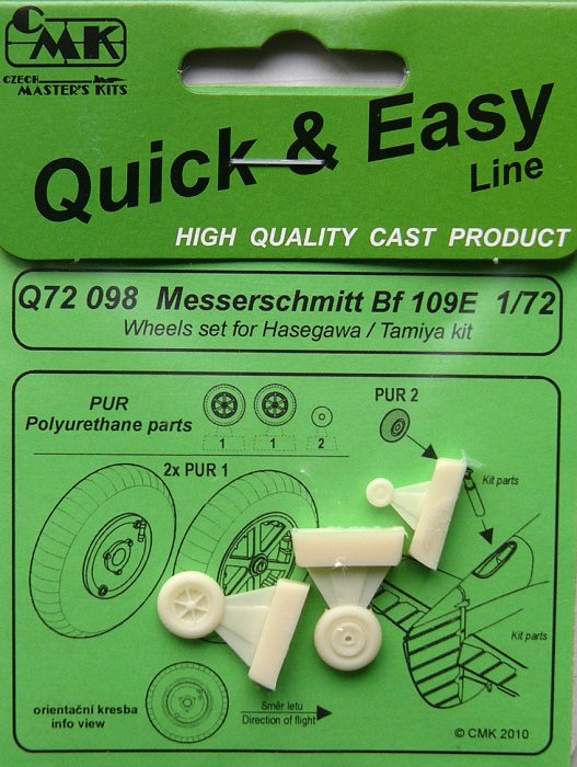 Messerschmitt Bf 109E Wheels Set
