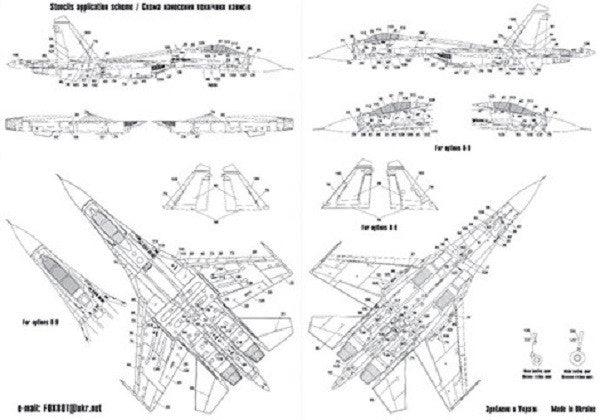 Ukranian Su-27S & Su-27UB Digital camouflage