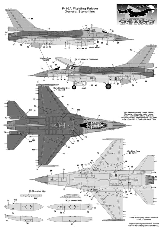 F-16 Stencilling