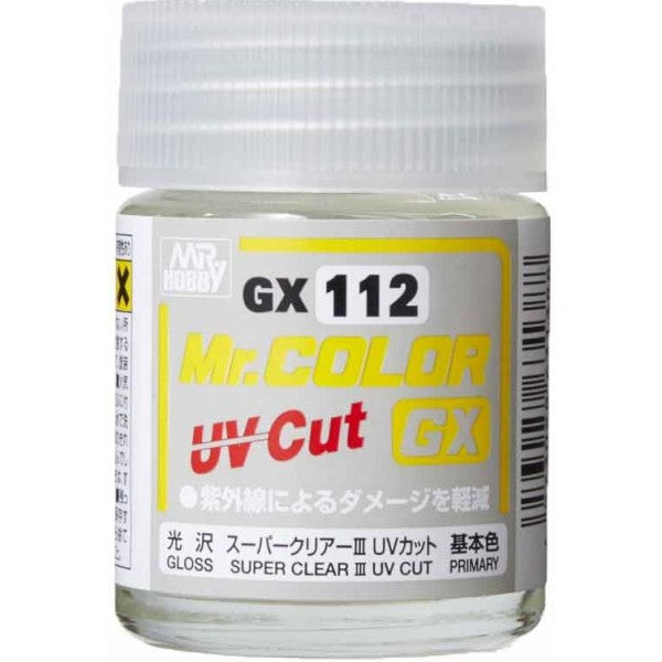 MR. COLOR GX SUPER CLEAR Ⅲ UV CUT GLOSS (18ml)